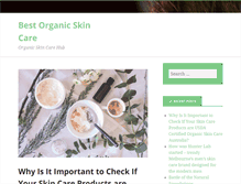 Tablet Screenshot of bestorganicskincare.net